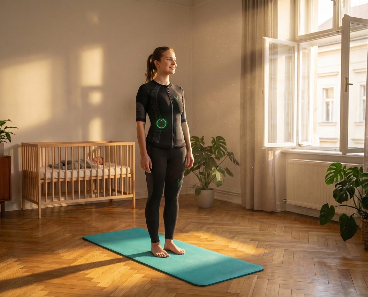 EMS Training zuhause im Wohnzimmer